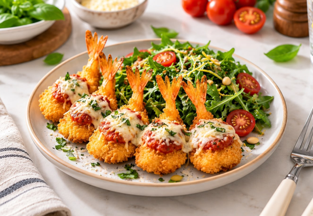 Butterfly Shrimp Parmesan