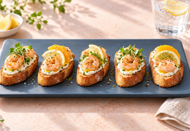 Citrus Shrimp Crostini