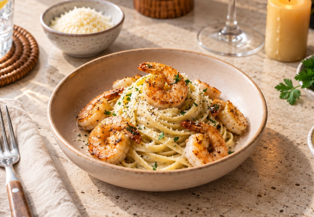 Creamy Shrimp Alfredo