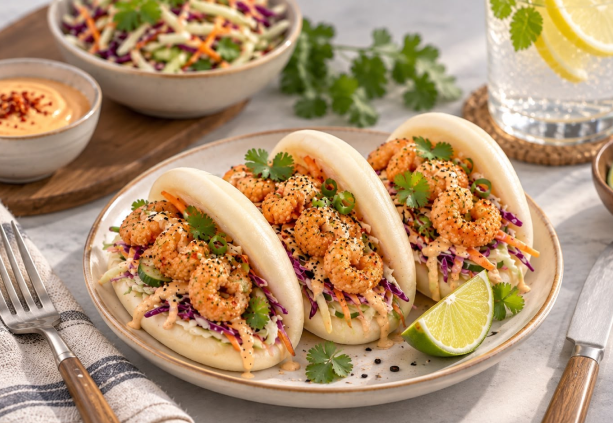 Firecracker Shrimp Bao