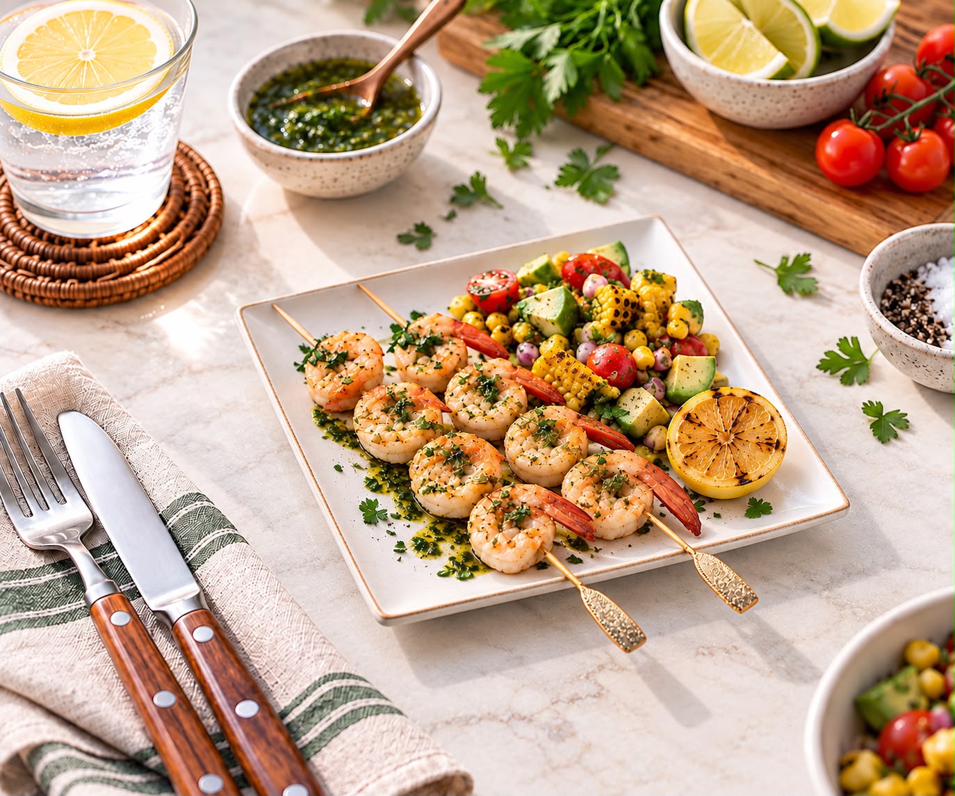 Grilled Shrimp Skewers