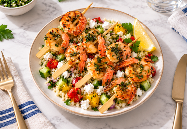 Herb & Garlic Shrimp Skewers