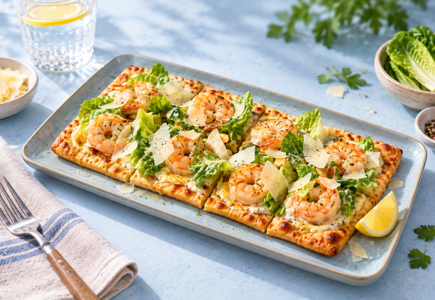 Shrimp Caesar Flatbread