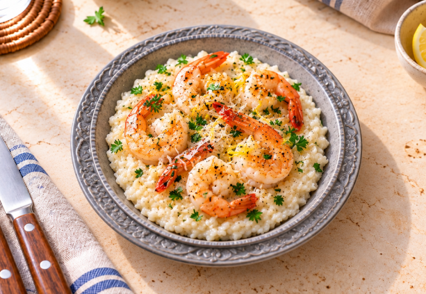 Shrimp Scampi Risotto