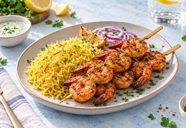 Tandoori Shrimp Skewers