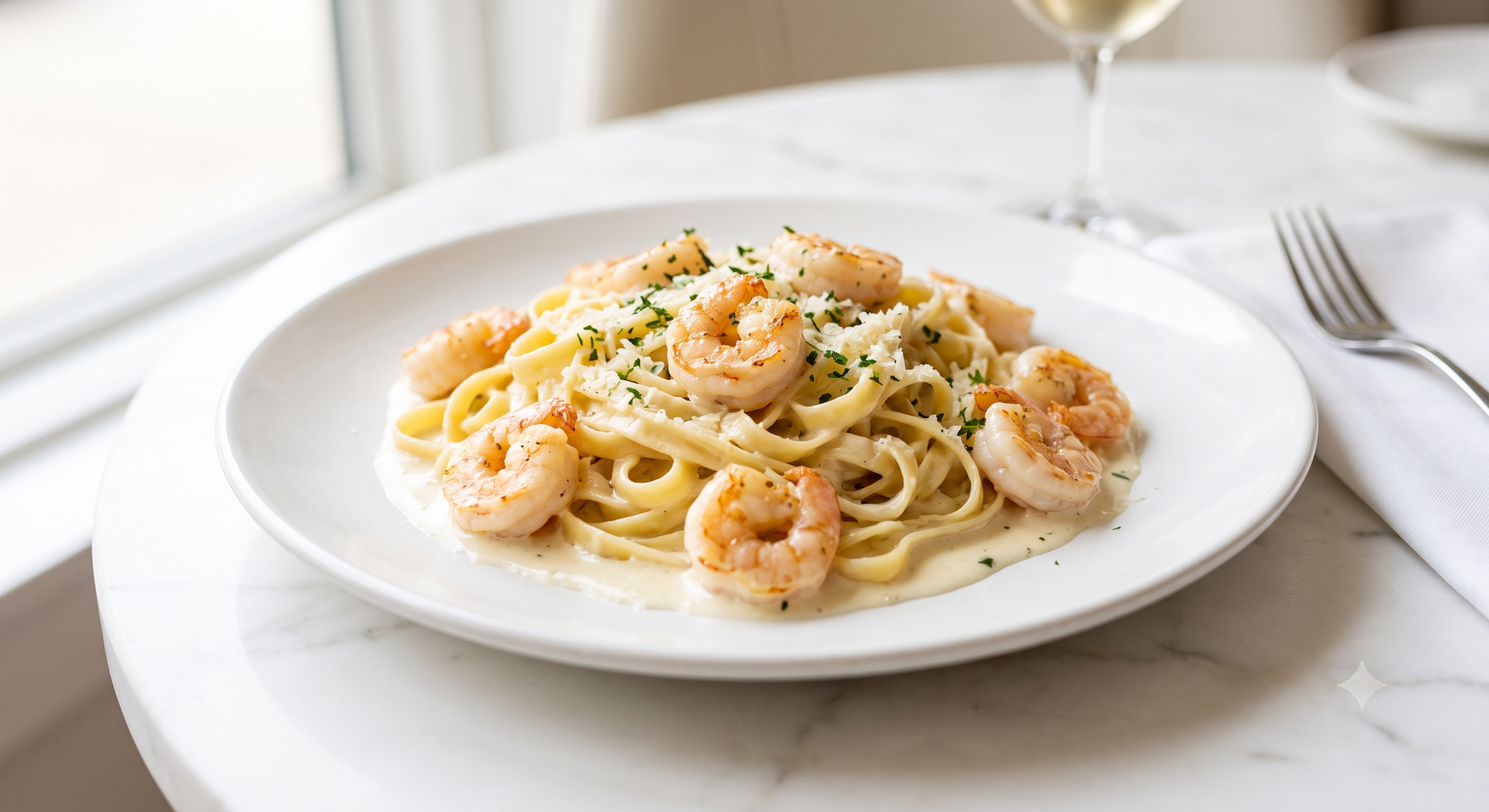 Creamy Shrimp Alfredo