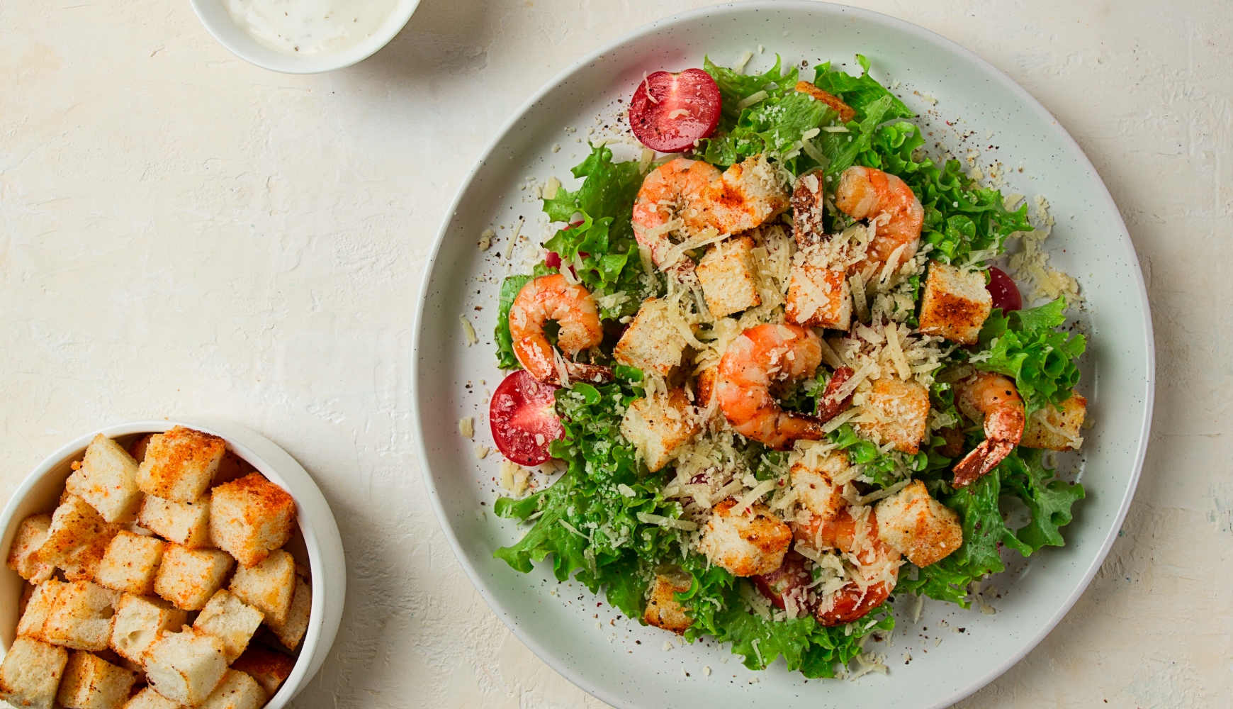 Zesty Shrimp Ceasar Salad - The Big Prawn